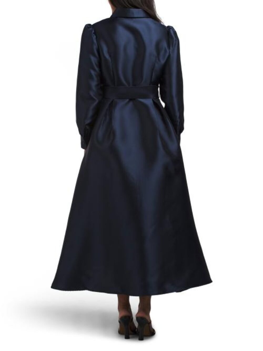 NANCY YANG Decorative Button Mikado Gown - Picture 2 of 4